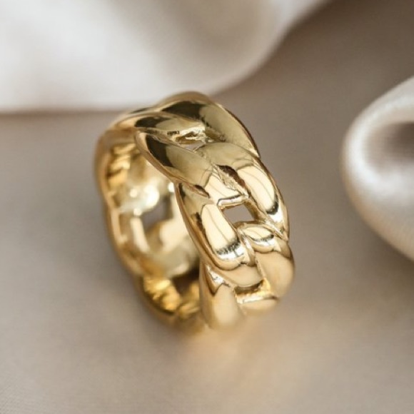 Chunky ring chain ring - Picture 2 of 7